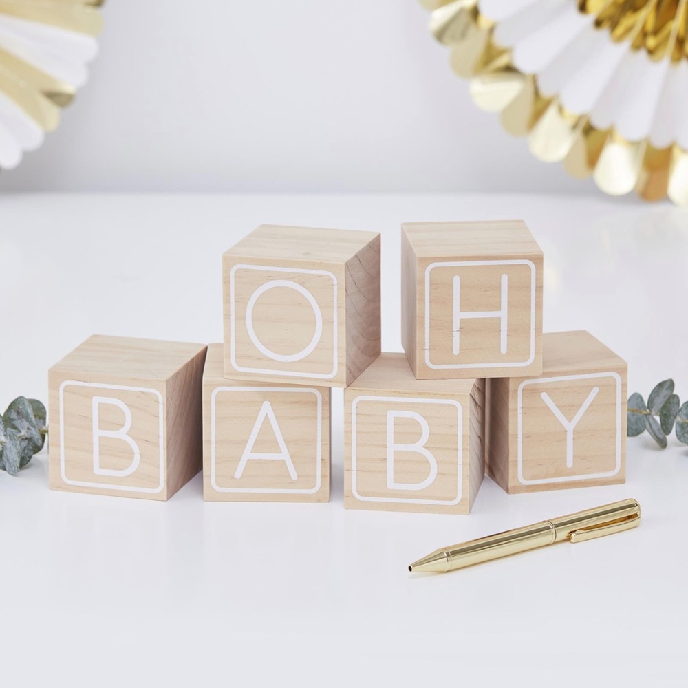 Building Block Baby Shower Guest Book